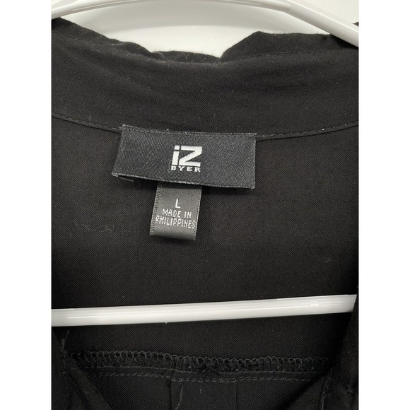 Iz Byer Size Large Black 3/4 Sleeve‎ Knee Length Dress - Picture 3 of 7